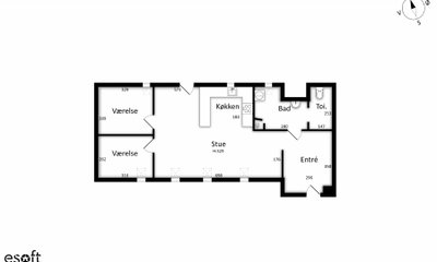 Central 3-room apartment in the heart of Næstved - Sct Peders Kirkeplads, Næstved - 1
