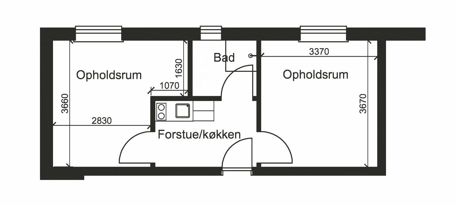 room Prisvenlig ungdomsbolig