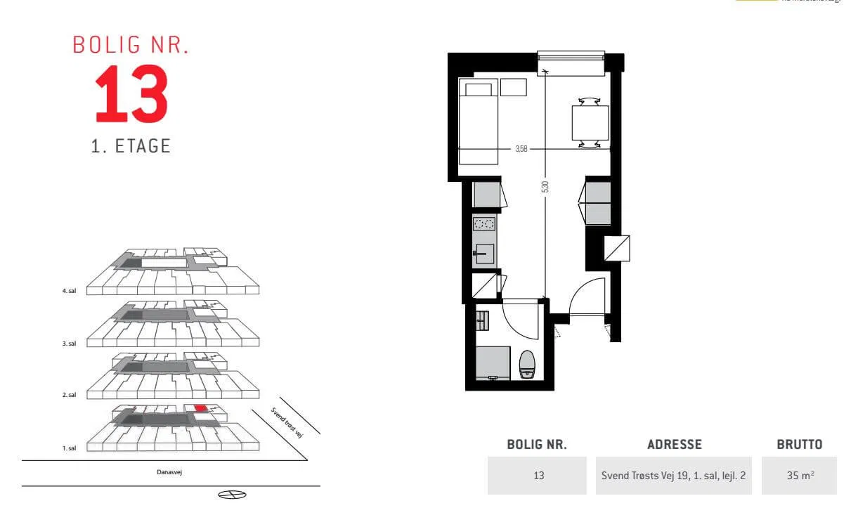 Visual presentation of the listing