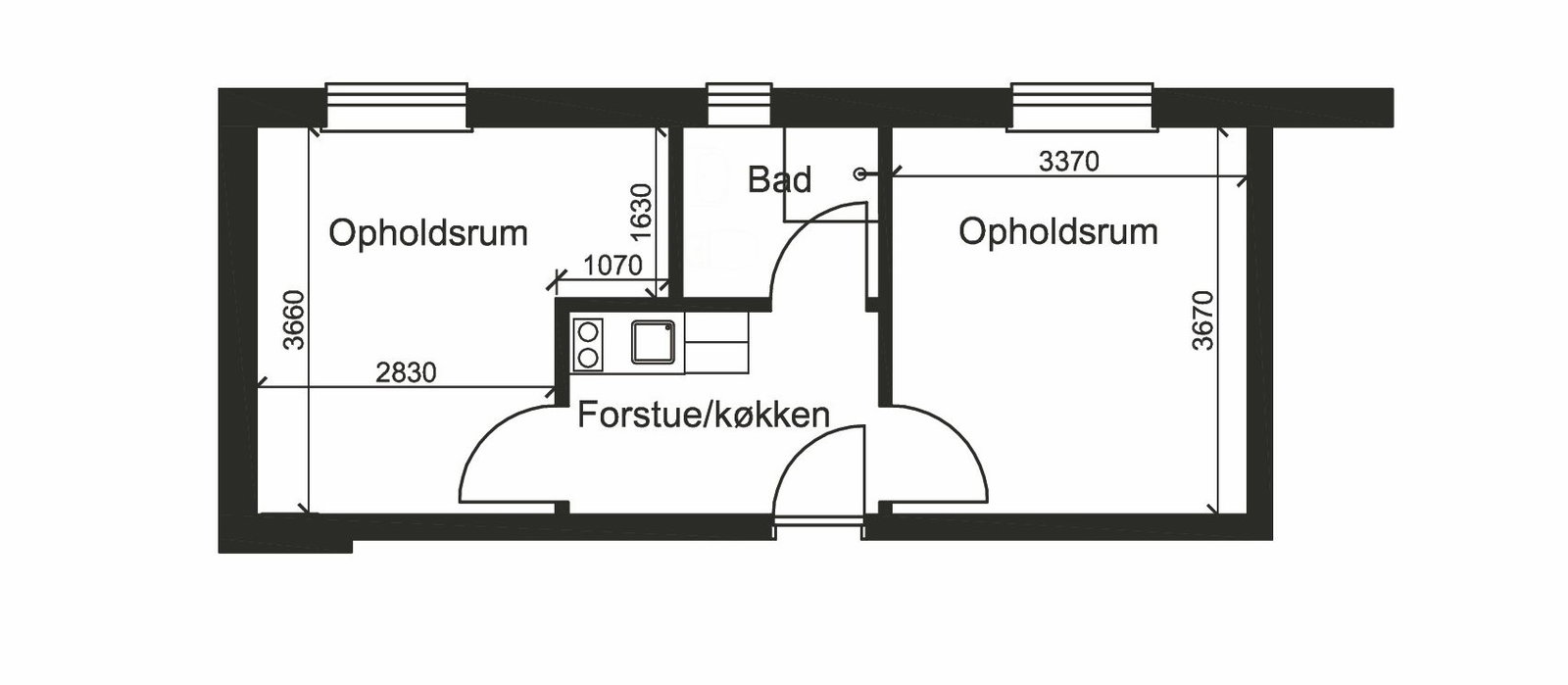room Prisvenlig ungdomsbolig
