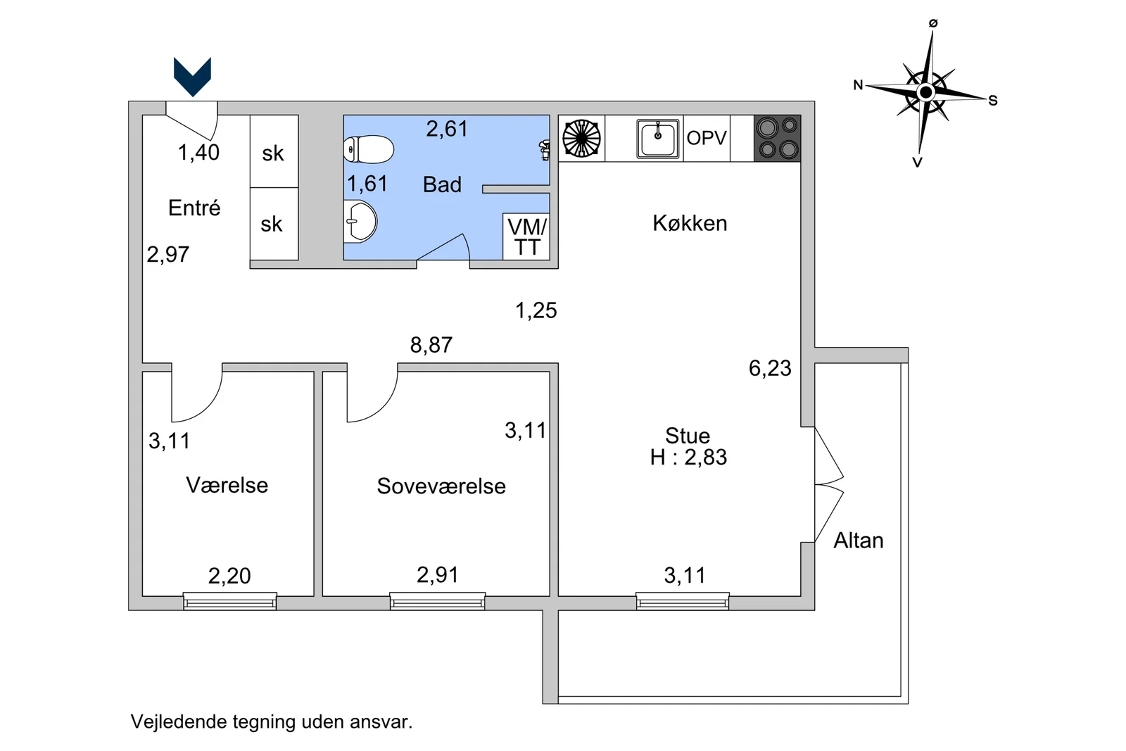 Visual presentation of the listing
