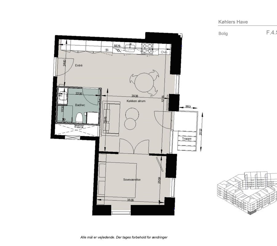 Visual presentation of the listing