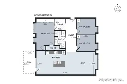 Visual presentation of the listing