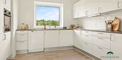 Moderne rækkehus med terrasse og have i Ugelbølle - Langkær, Rønde - 2