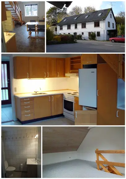 apartment Hyggelig to-plans lejlighed i landsby