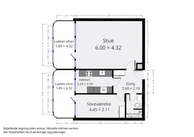 Visual presentation of the listing