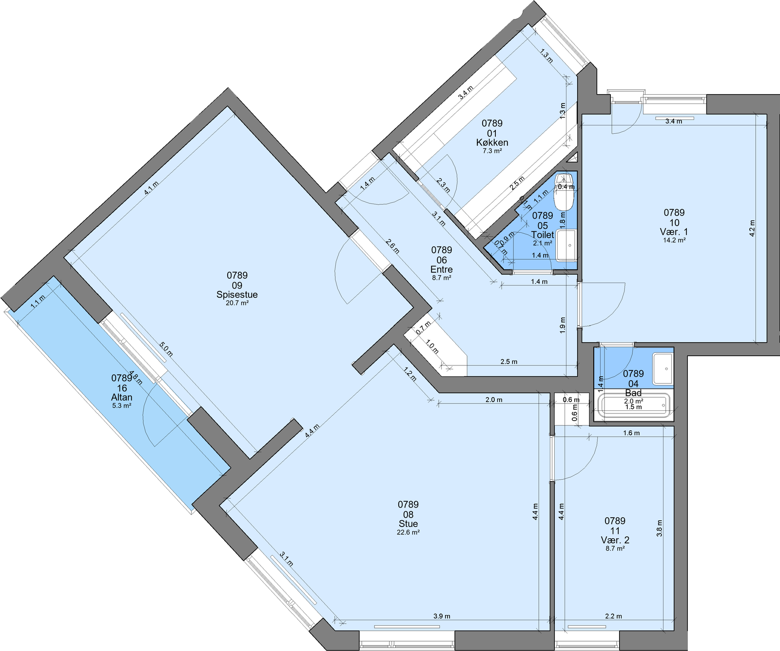 Visual presentation of the listing