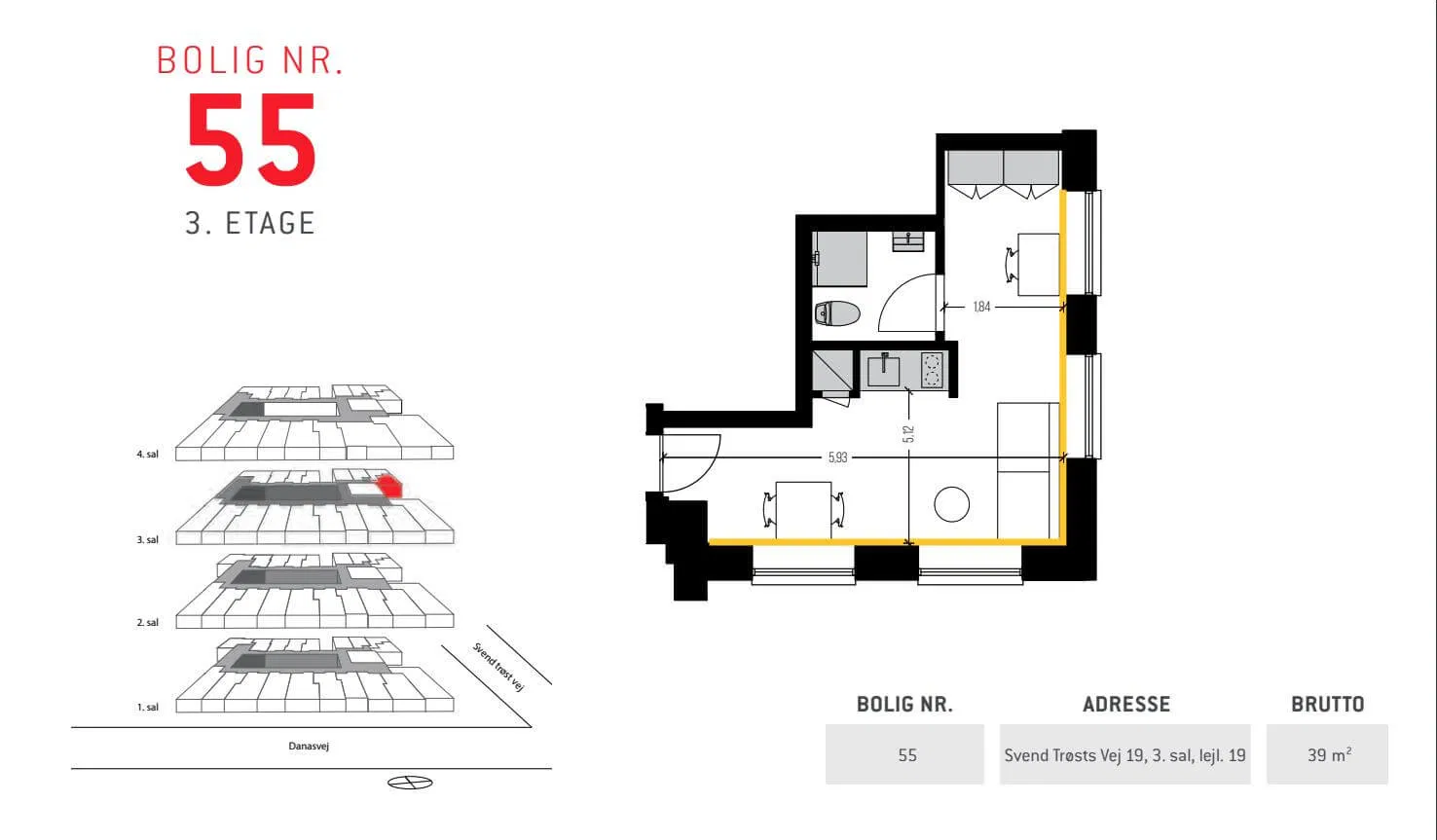 Visual presentation of the listing