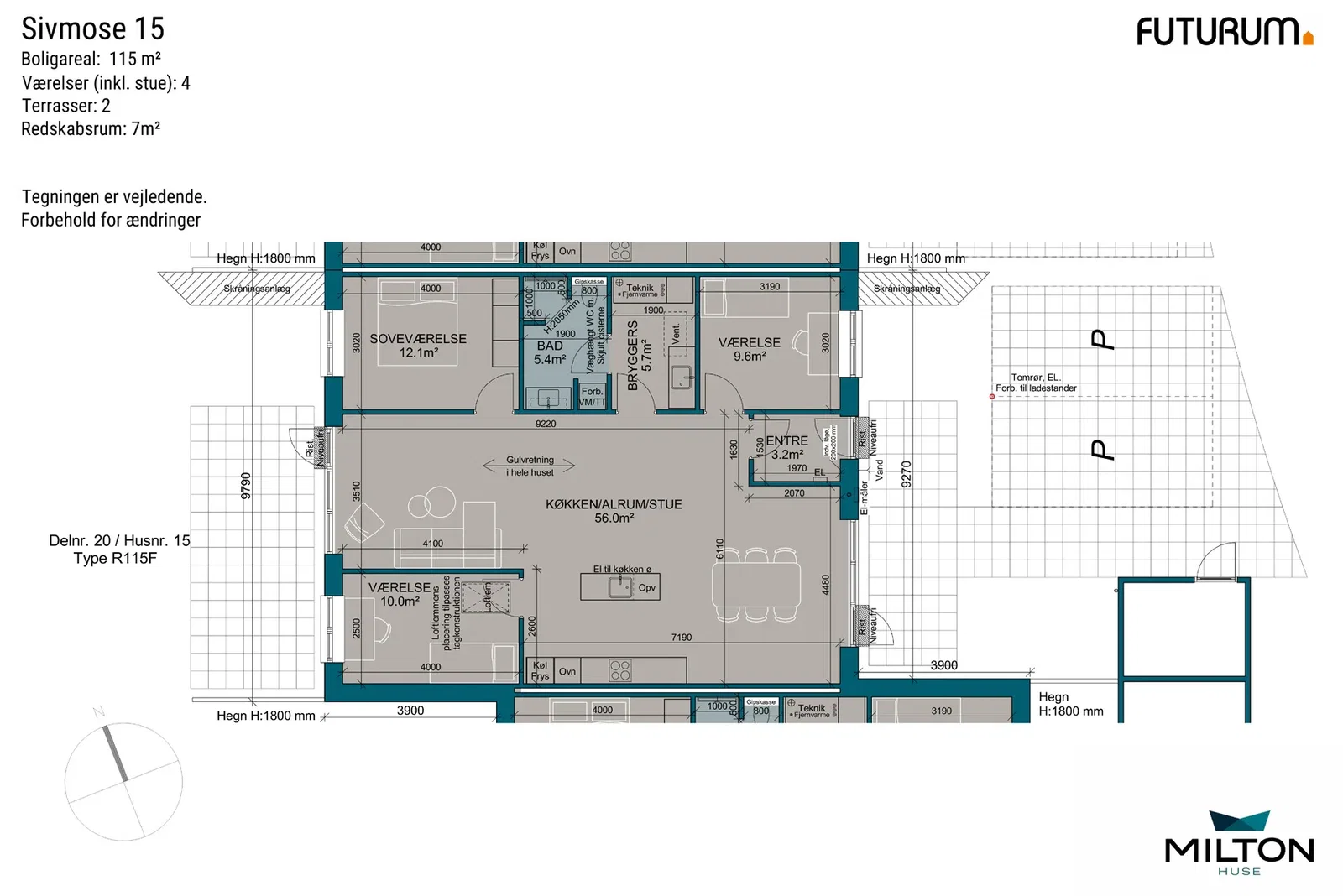 Visual presentation of the listing