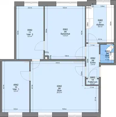 apartment Dejlig familiebolig i 8900 Randers C