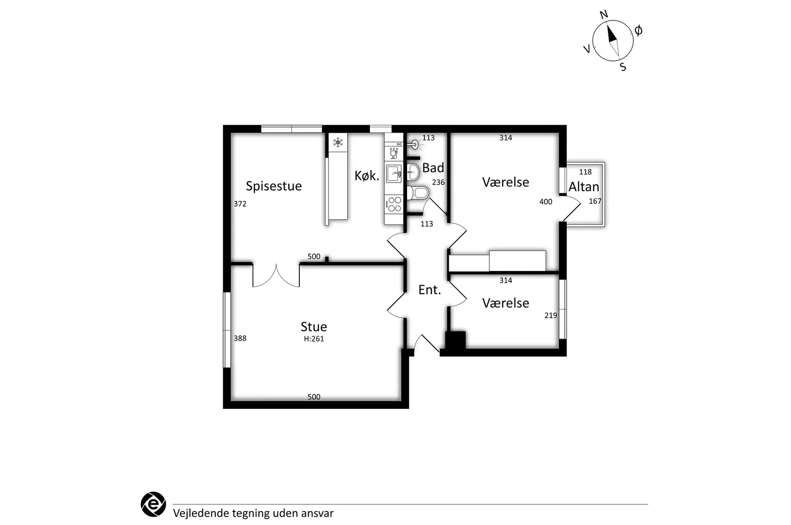 Visual presentation of the listing