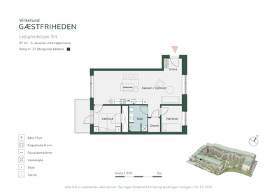 Visual presentation of the listing