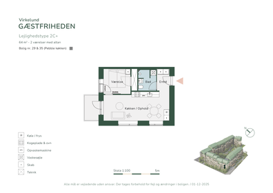 Visual presentation of the listing