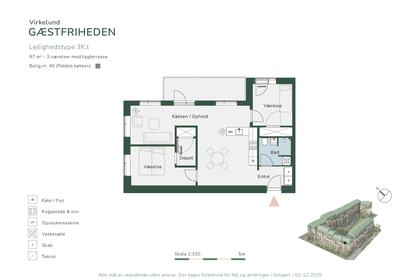 Visual presentation of the listing
