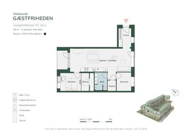 Visual presentation of the listing