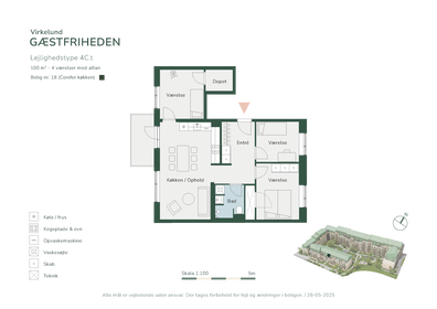 Visual presentation of the listing