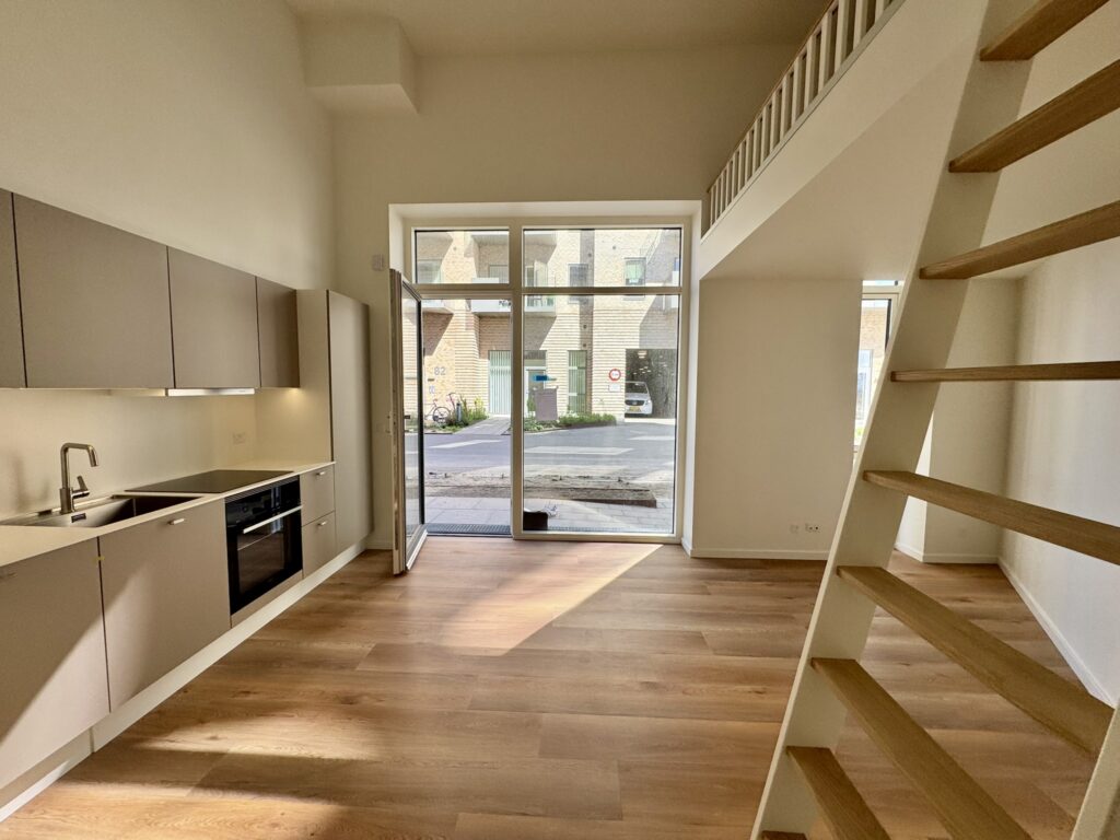 apartment Lys studio med stor hems og privat terrasse