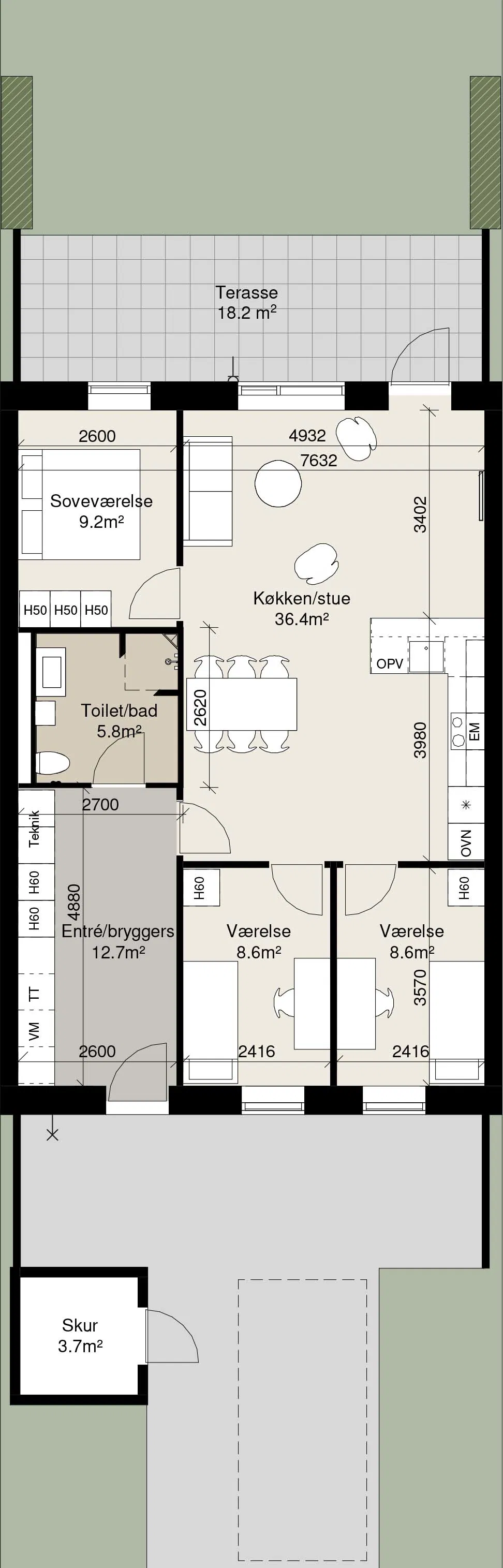 Visual presentation of the listing