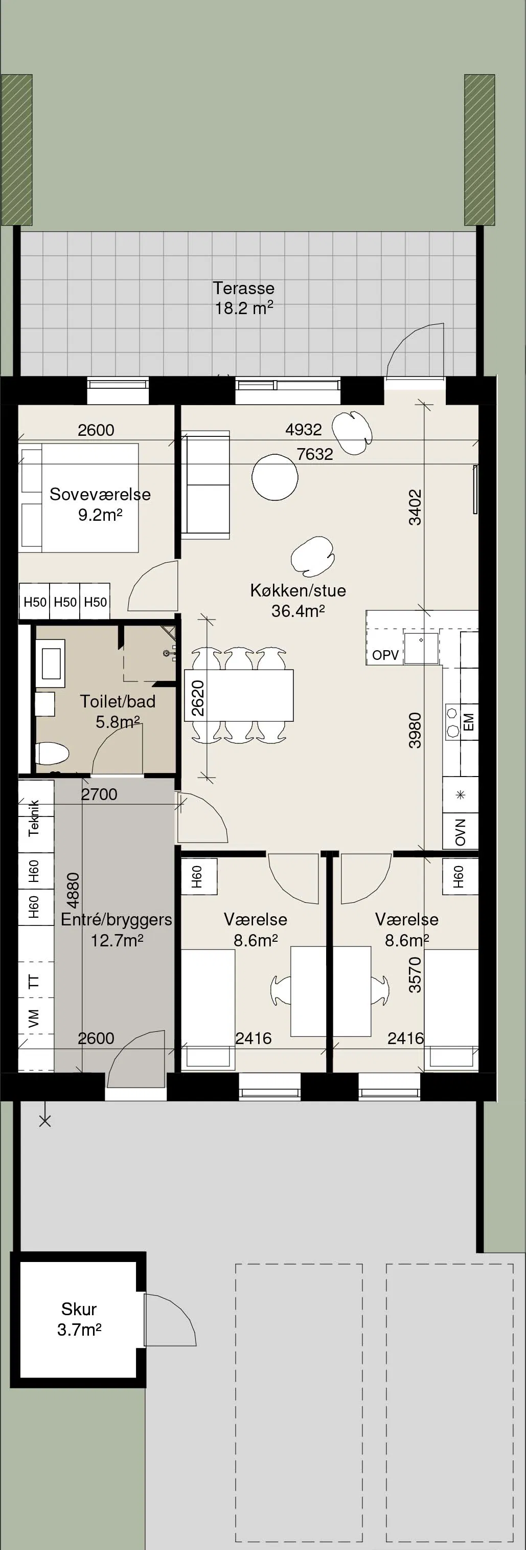 Visual presentation of the listing