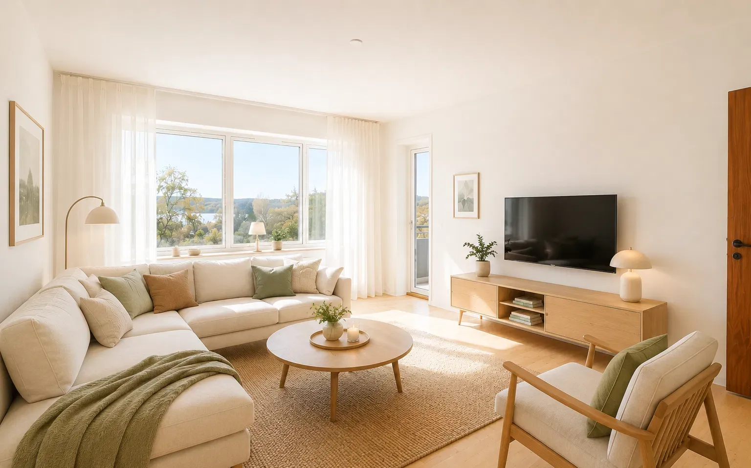 apartment 3-værelses lejlighed i naturskønne Brabrand