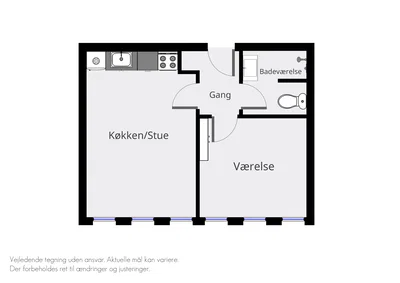 Lys 2-værelses lejlighed på 53 m² i Herning - Banegårdspladsen, Herning - 4