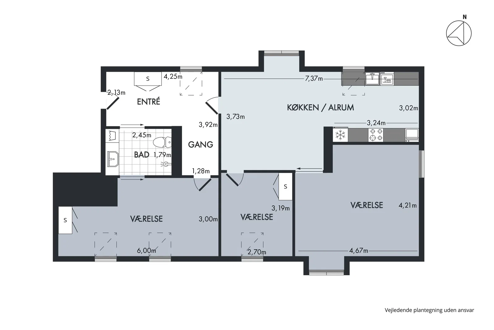 Visual presentation of the listing