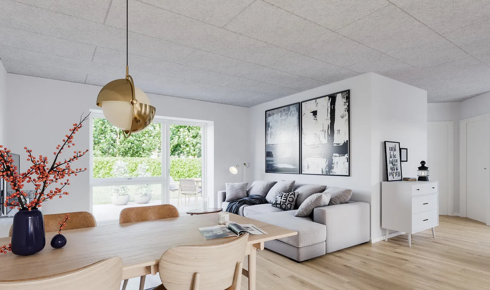townhouse 4-værelses rækkehus med have og terrasse i Billund