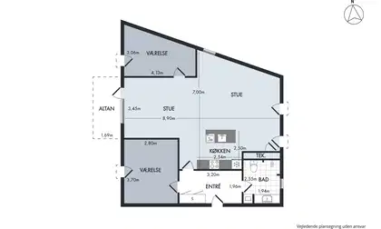 Visual presentation of the listing