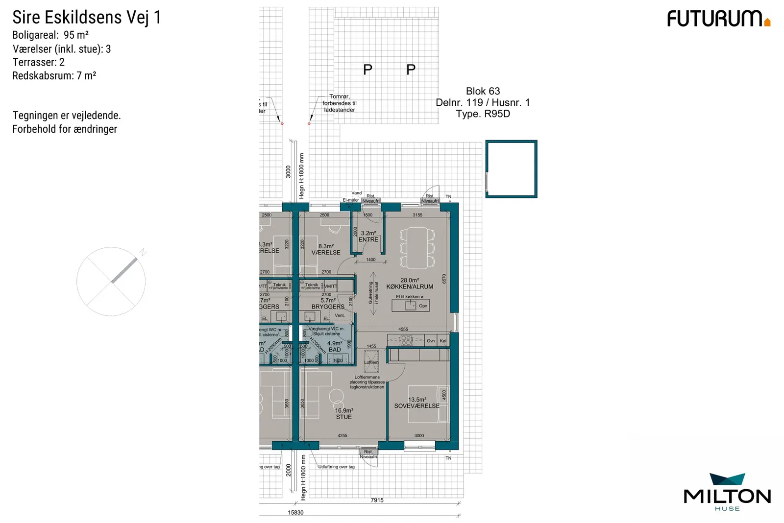 Visual presentation of the listing