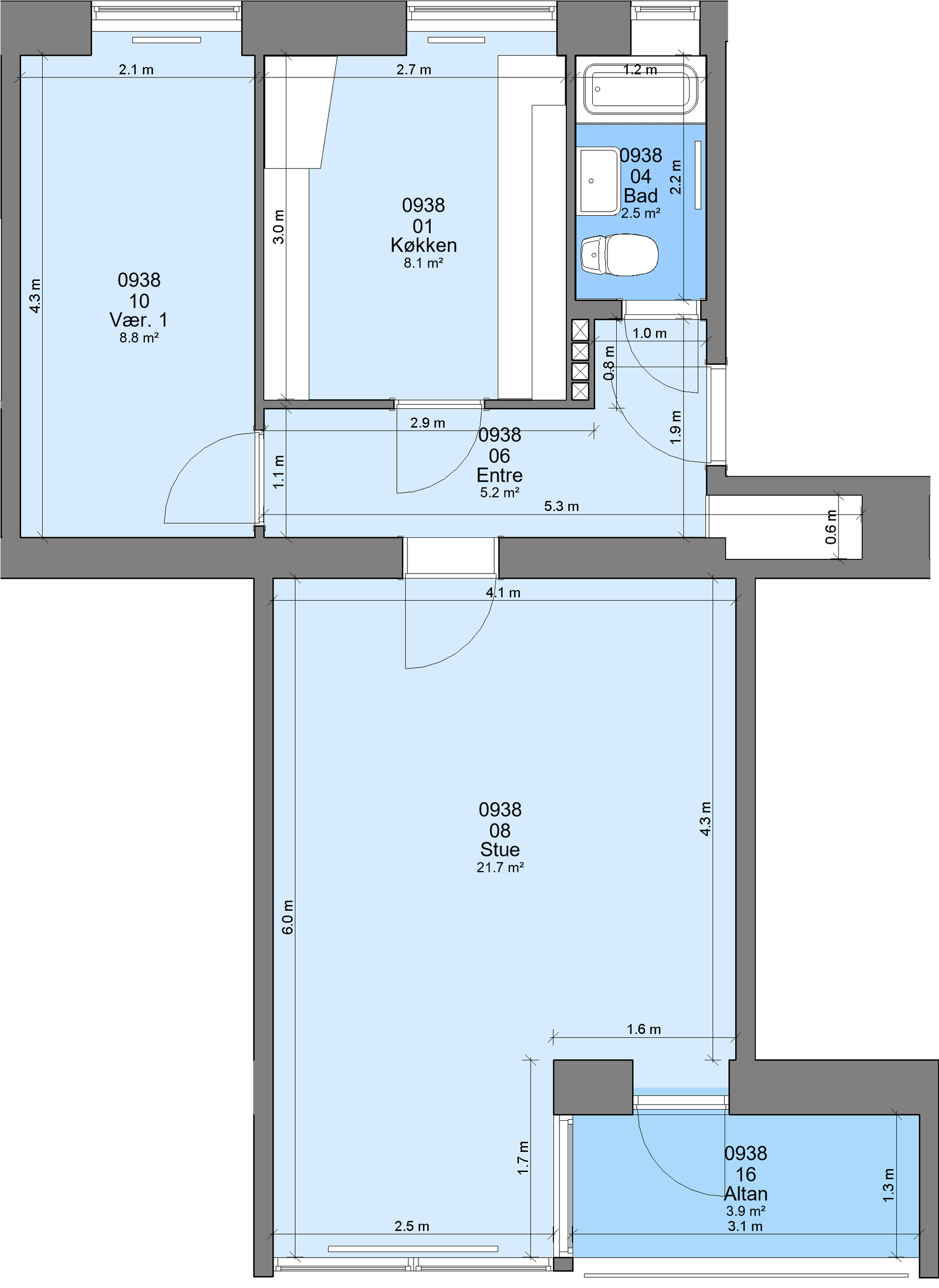 Visual presentation of the listing