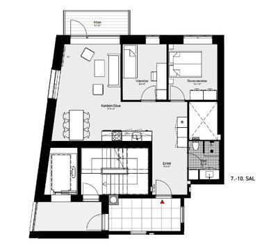 Beautiful 98 m² Apartment - Else Alfelts Vej, København S - 1
