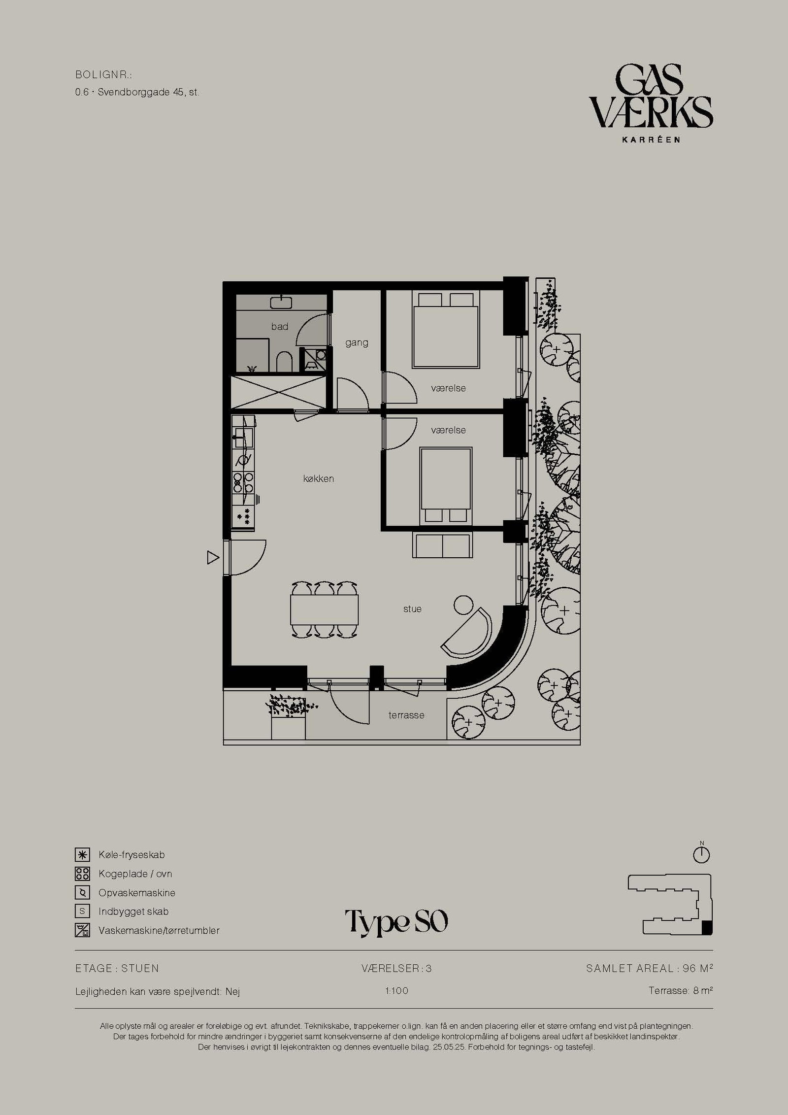 Visual presentation of the listing