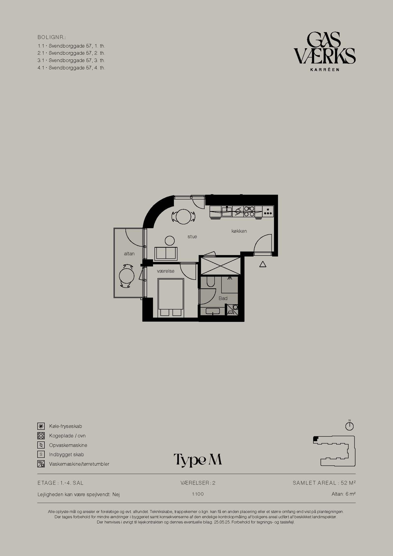Visual presentation of the listing