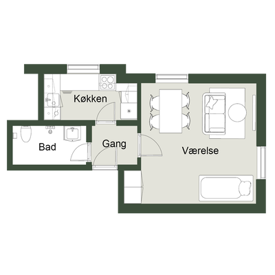 Renoveret lejlighed midt i byen - Gl. Landevej, Herning - 1