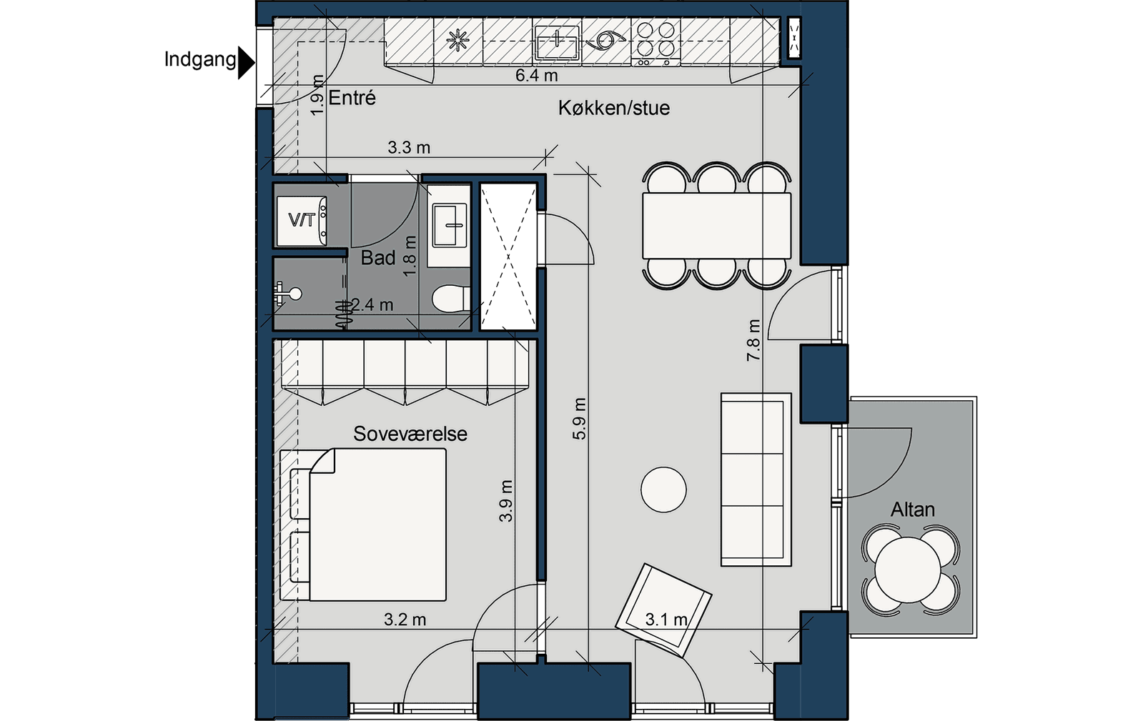 Visual presentation of the listing