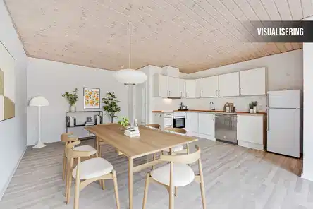 apartment Lys 2-værelses lejlighed med stor altan i roligt kvarter