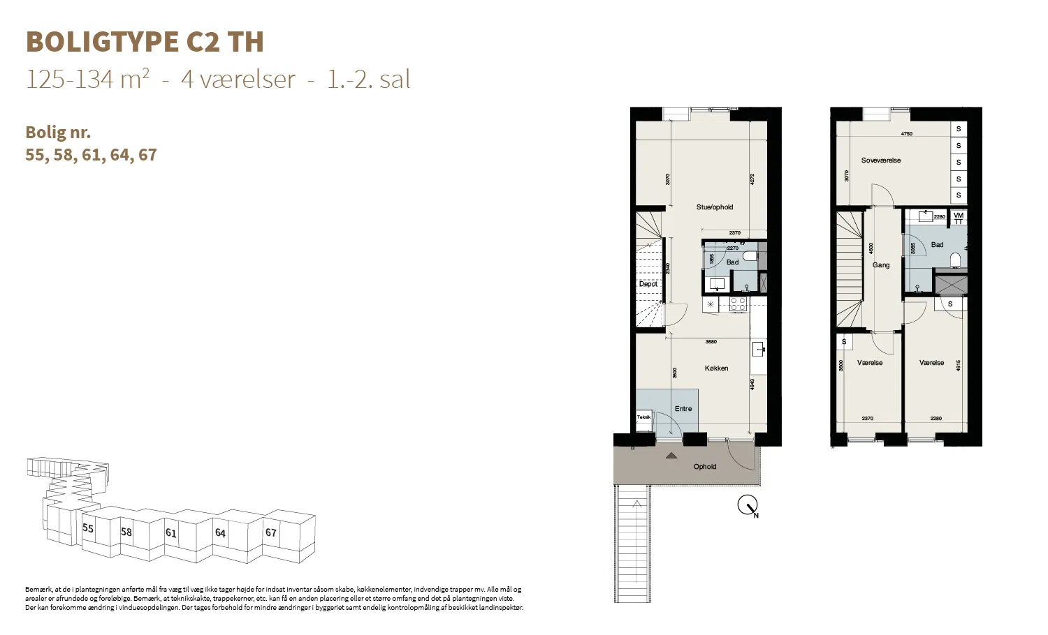 Visual presentation of the listing