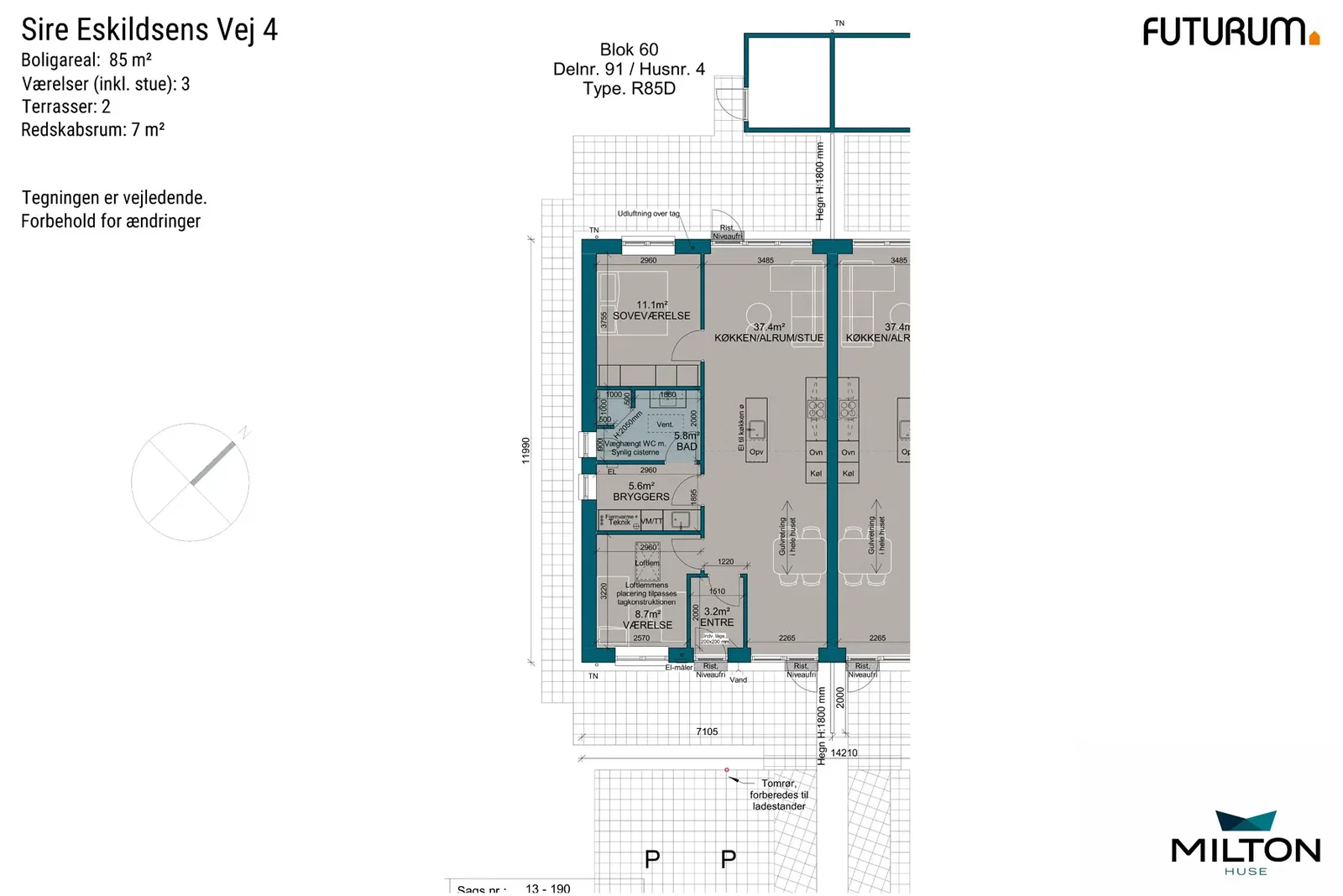 Visual presentation of the listing