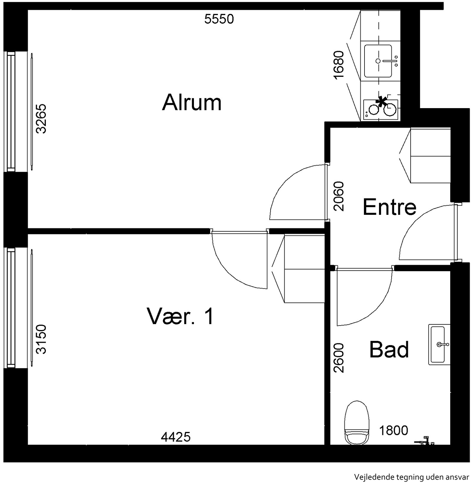 Visual presentation of the listing