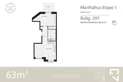 2-værelses lejlighed på 63 m² til leje i København S – Martha Christensens Vej, stuen – billede 15