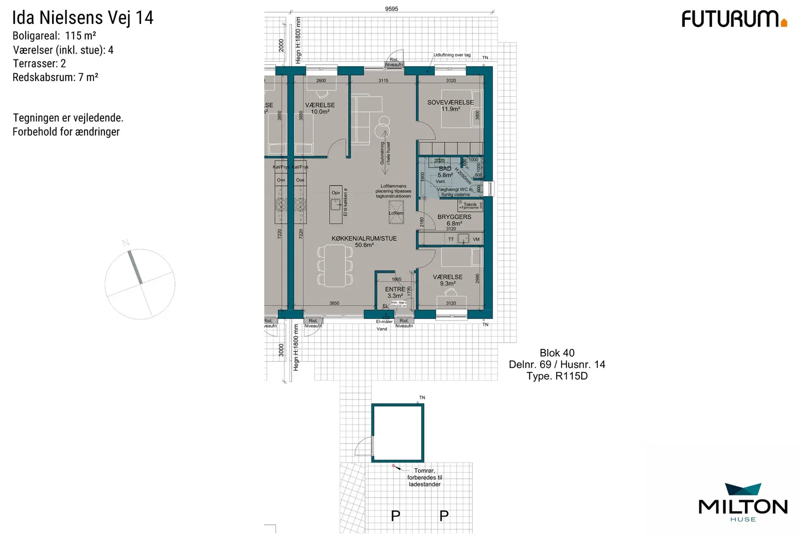 Visual presentation of the listing