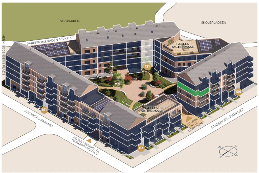 Visual presentation of the listing