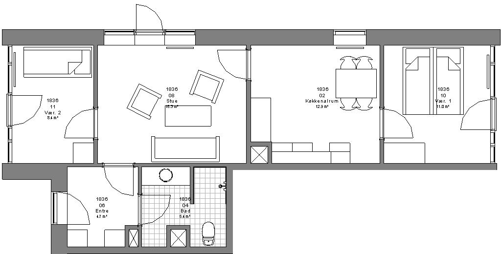 apartment Bright apartments with community close to Herning city center
