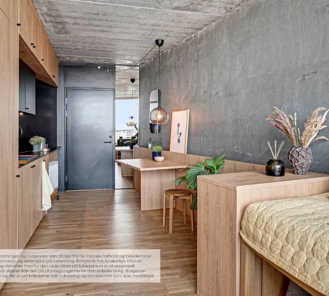apartment FLEXIBLE APARTMENTS WITH NORDIC DESIGN KITCHEN