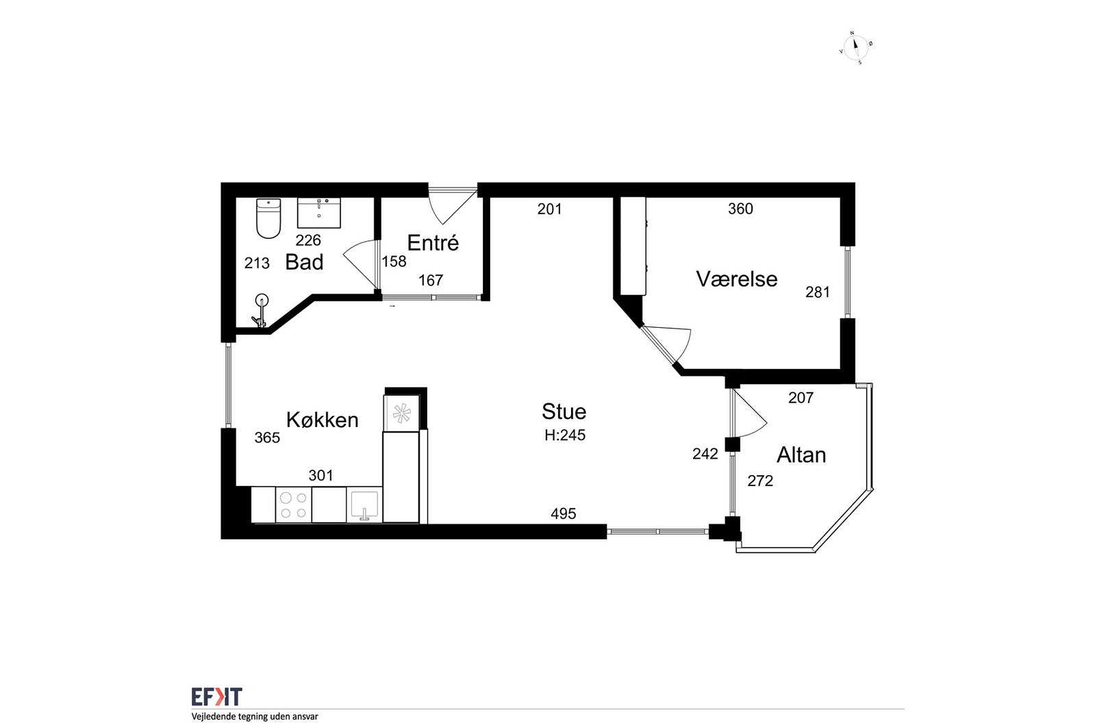 Visual presentation of the listing