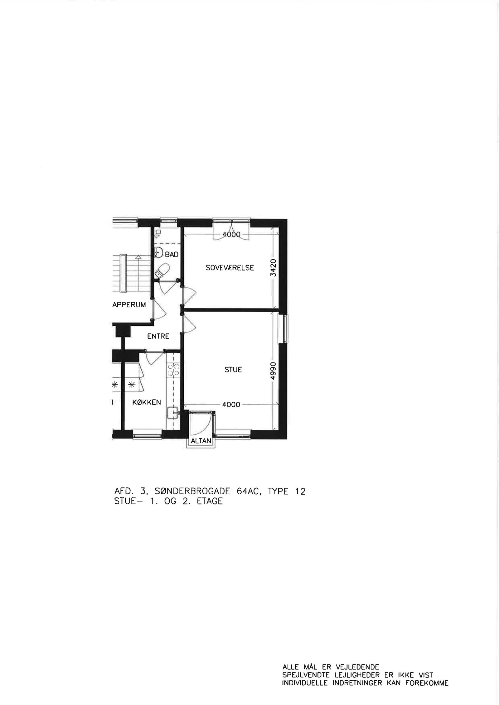 Visual presentation of the listing