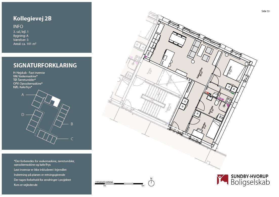 Visual presentation of the listing