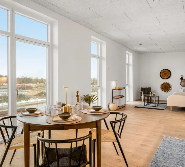 townhouse Moderne rækkehus med tagterrasse i Billund