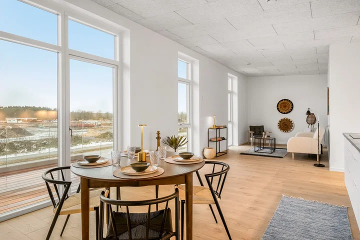 Moderne rækkehus med tagterrasse i Billund - Engen, Billund - 0