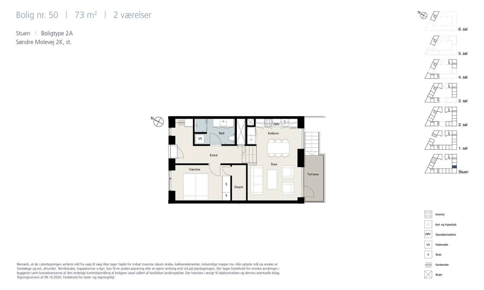 Visual presentation of the listing
